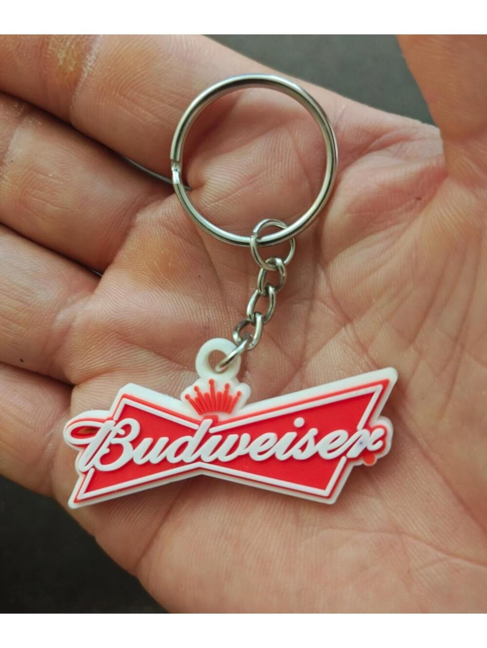 1990s Budweiser Bow Tie Logo Keychain